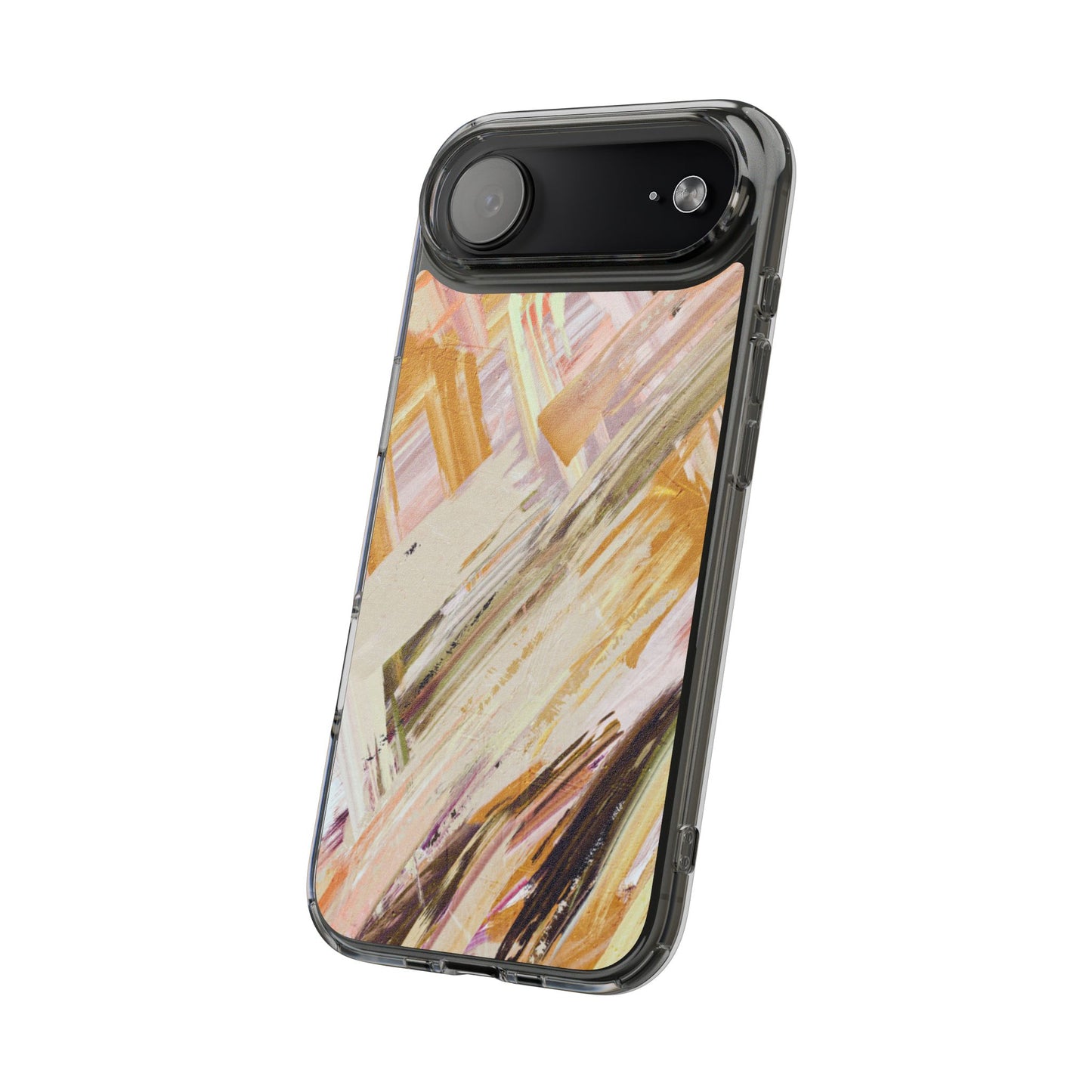Clear Phone Case – Brush & Bronze