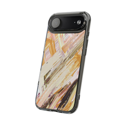 Clear Phone Case – Brush & Bronze