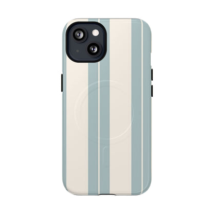 Protective Magnetic Phone Case - Coastal Stripe