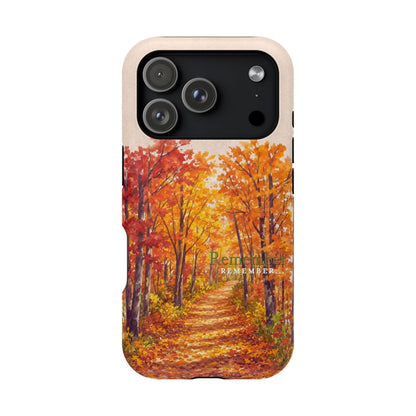 Wireless-Charging Compatible Case – Autumn Remembered – Compatible with iPhone 13–17 & Samsung Galaxy S25–S26 Series