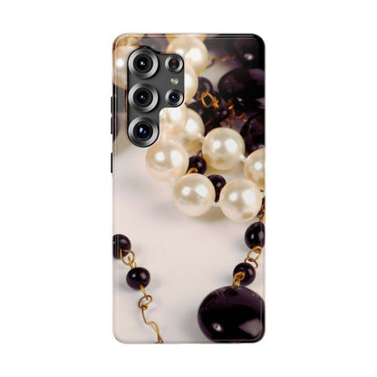 Impact-Resistant Phone Case – Noir Pearl