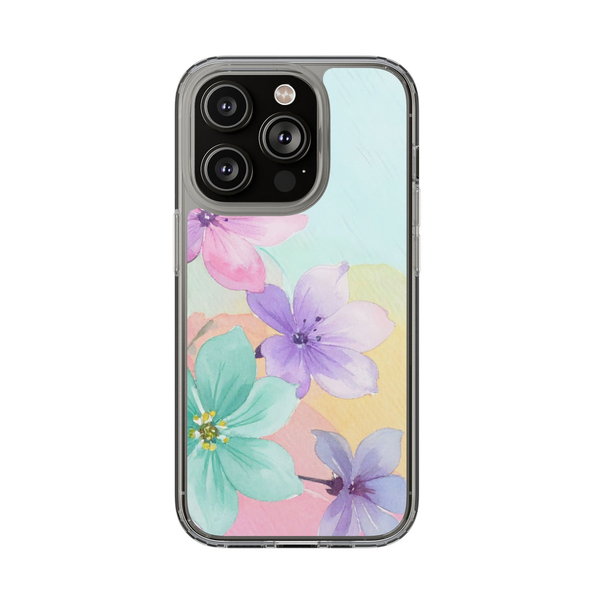 Clear Phone Case – Water Petal