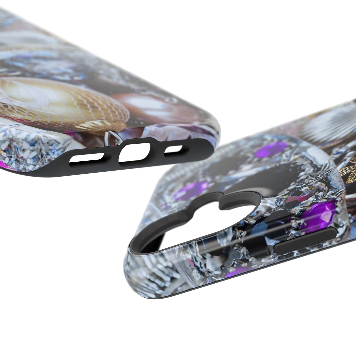 Impact-Resistant Phone Case – Chrome Jewel