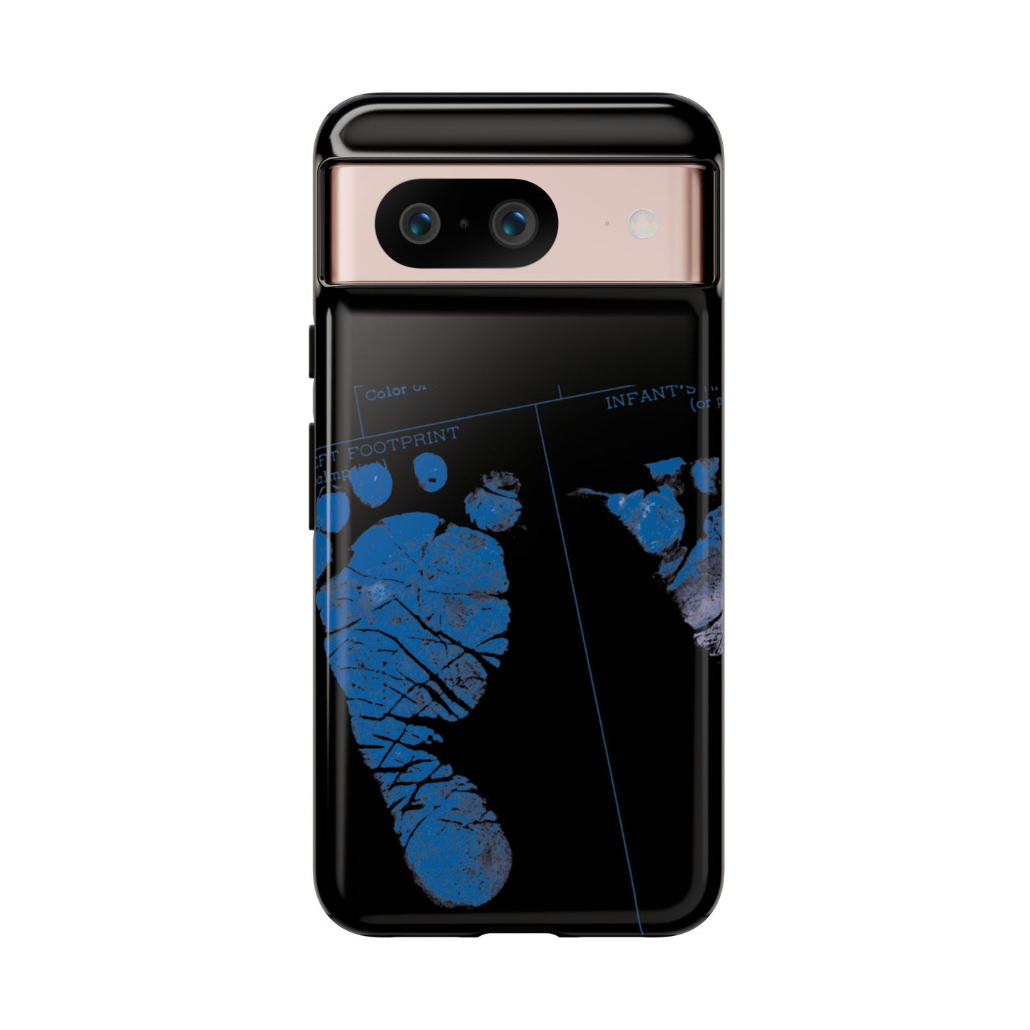 Protective Phone Case – Mom’s Little Blue Footprints