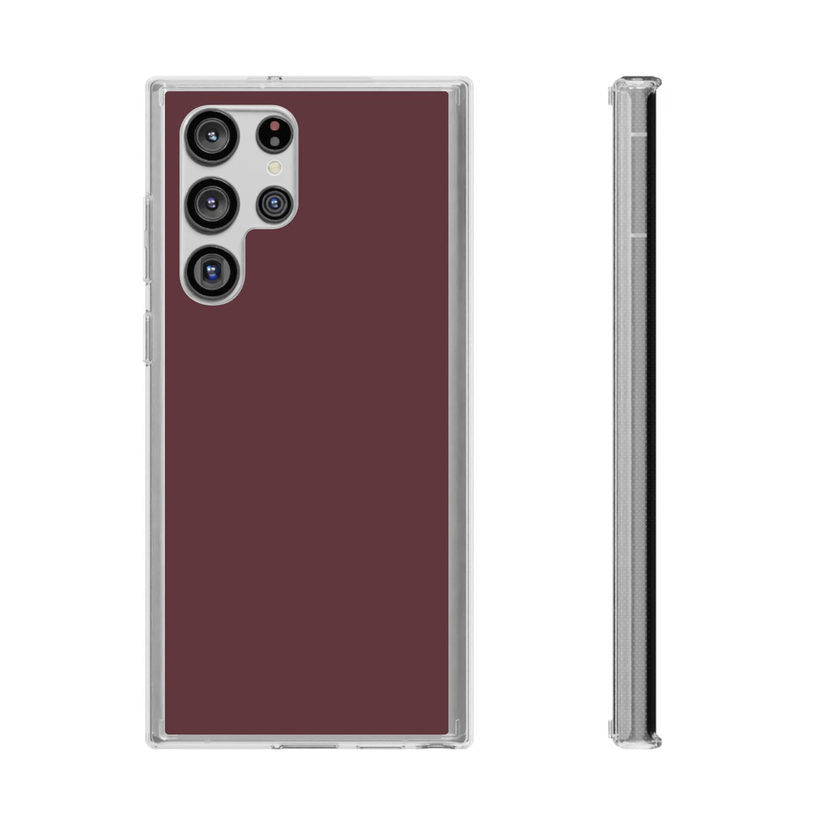 Clear Phone Case – Mulled Wine – Compatible with iPhone 13–17 & Samsung Galaxy S25–S26 Series