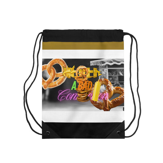Drawstring Bag – Never a Bad Connection Pretzel Stack