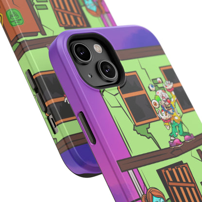 Zombie Arcade Phone Case — Colorful Cartoon Horror Impact-Resistant iPhone Cover