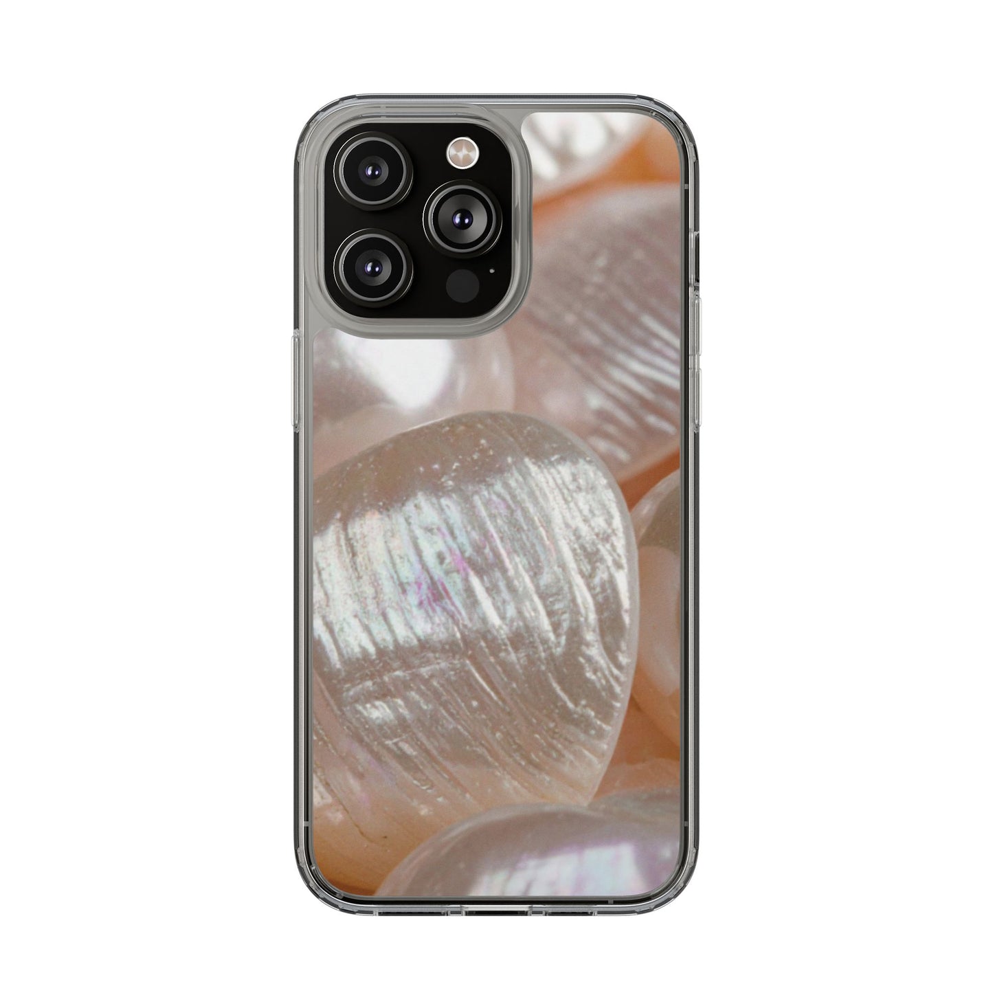 Clear Phone Case – Blush Pearl