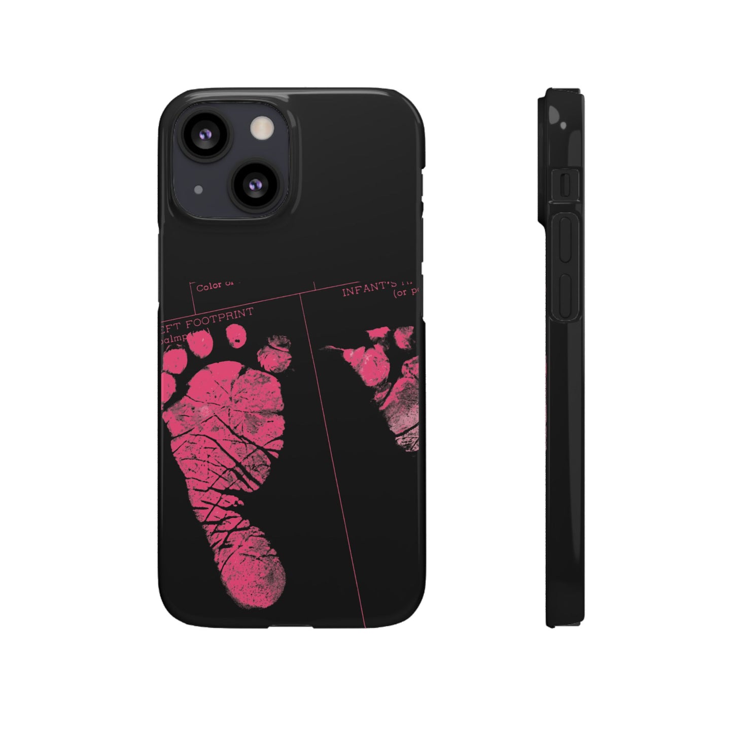Snap Phone Case – Mom’s Little Pink Footprints
