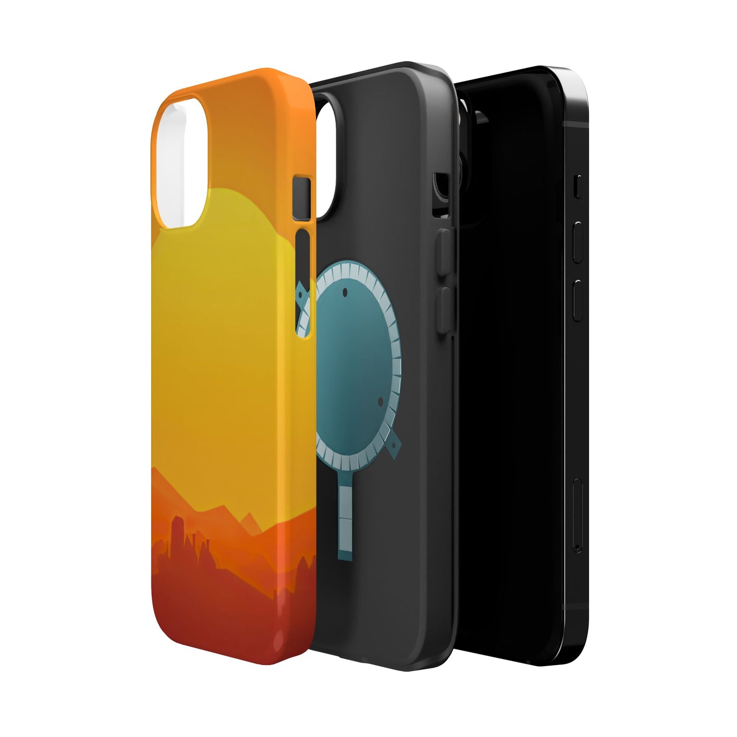 Wireless-Charging Compatible Case – Desert Sunrise