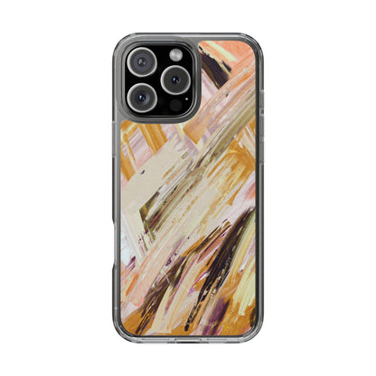 Clear Phone Case – Brush & Bronze