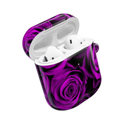 Earbud Case Cover – Amethyst Roses