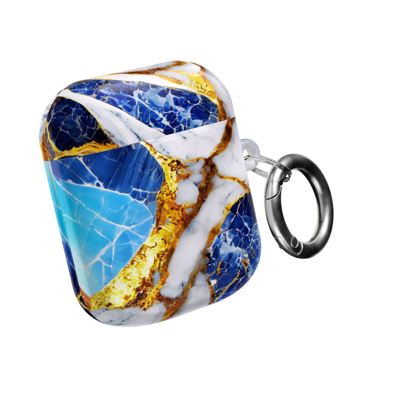 Wireless Earbud Case Cover – Sapphire Veins