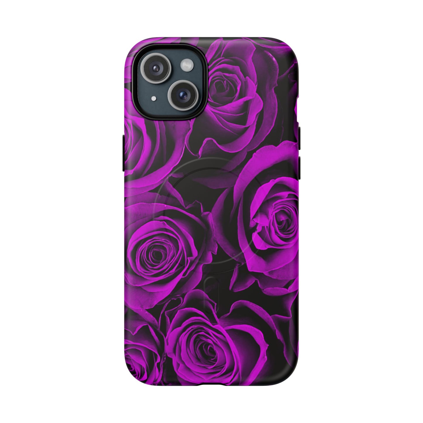 Protective Magnetic Phone Case – Amethyst Roses