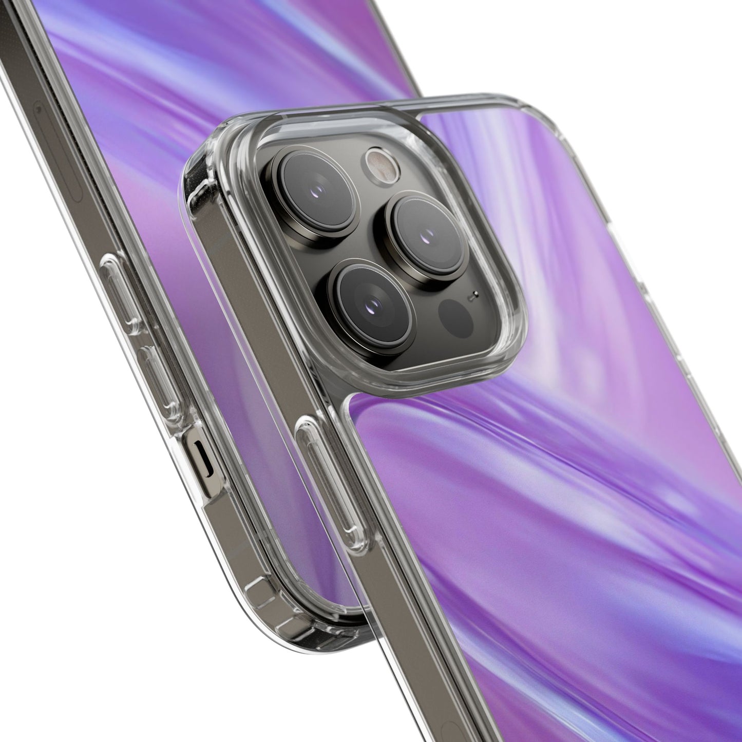 Clear Phone Case – Lavender Wave