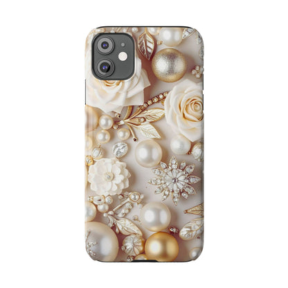 Slim Phone Case – Ivory Opulence