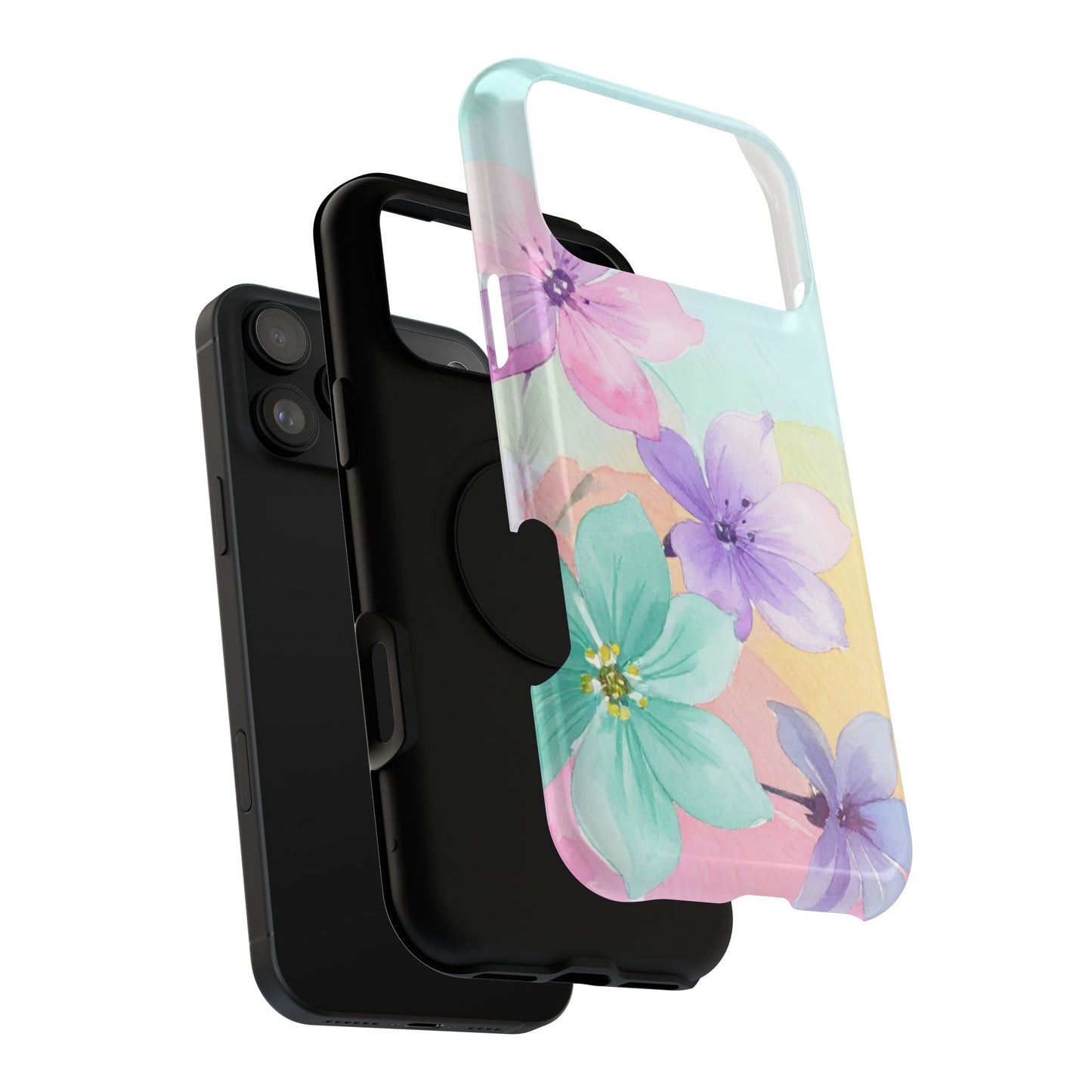 Impact-Resistant Phone Case – Water Petal