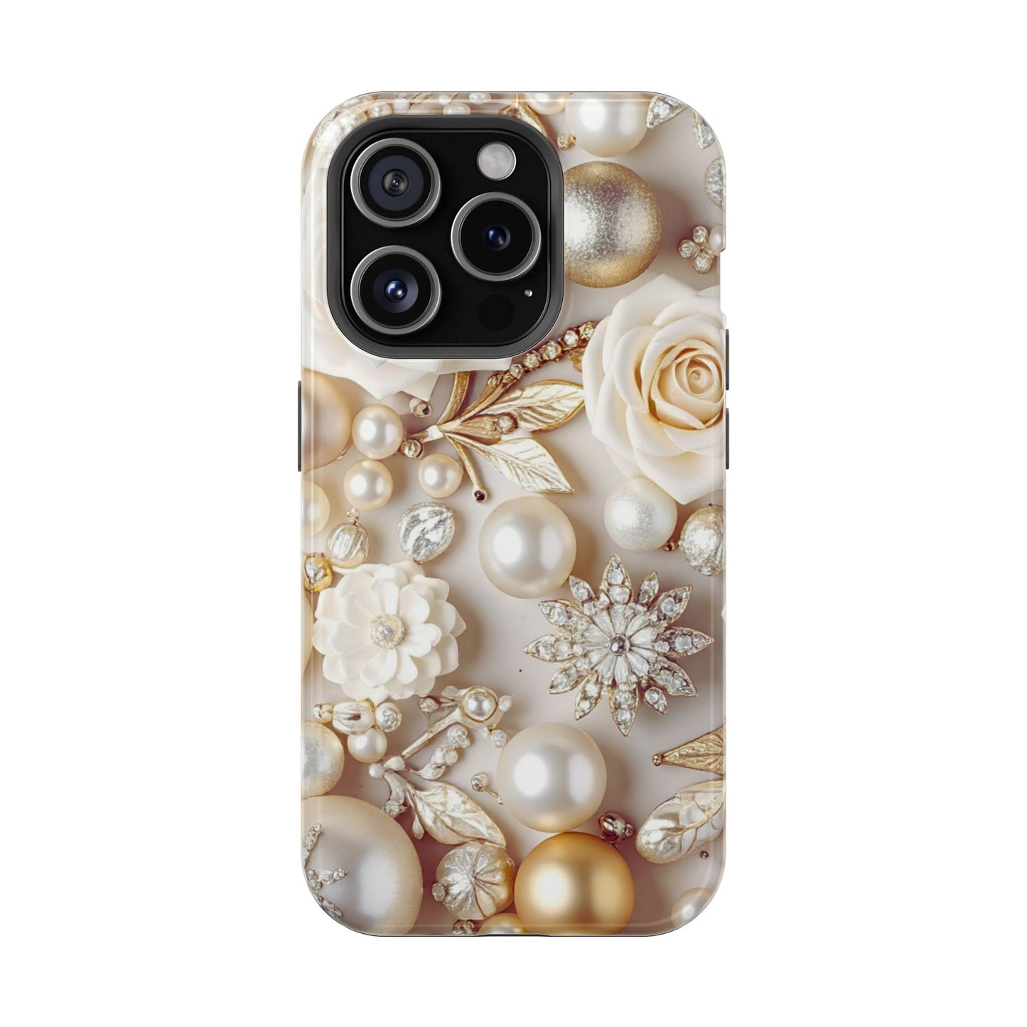 Impact-Resistant Phone Case – Ivory Opulence