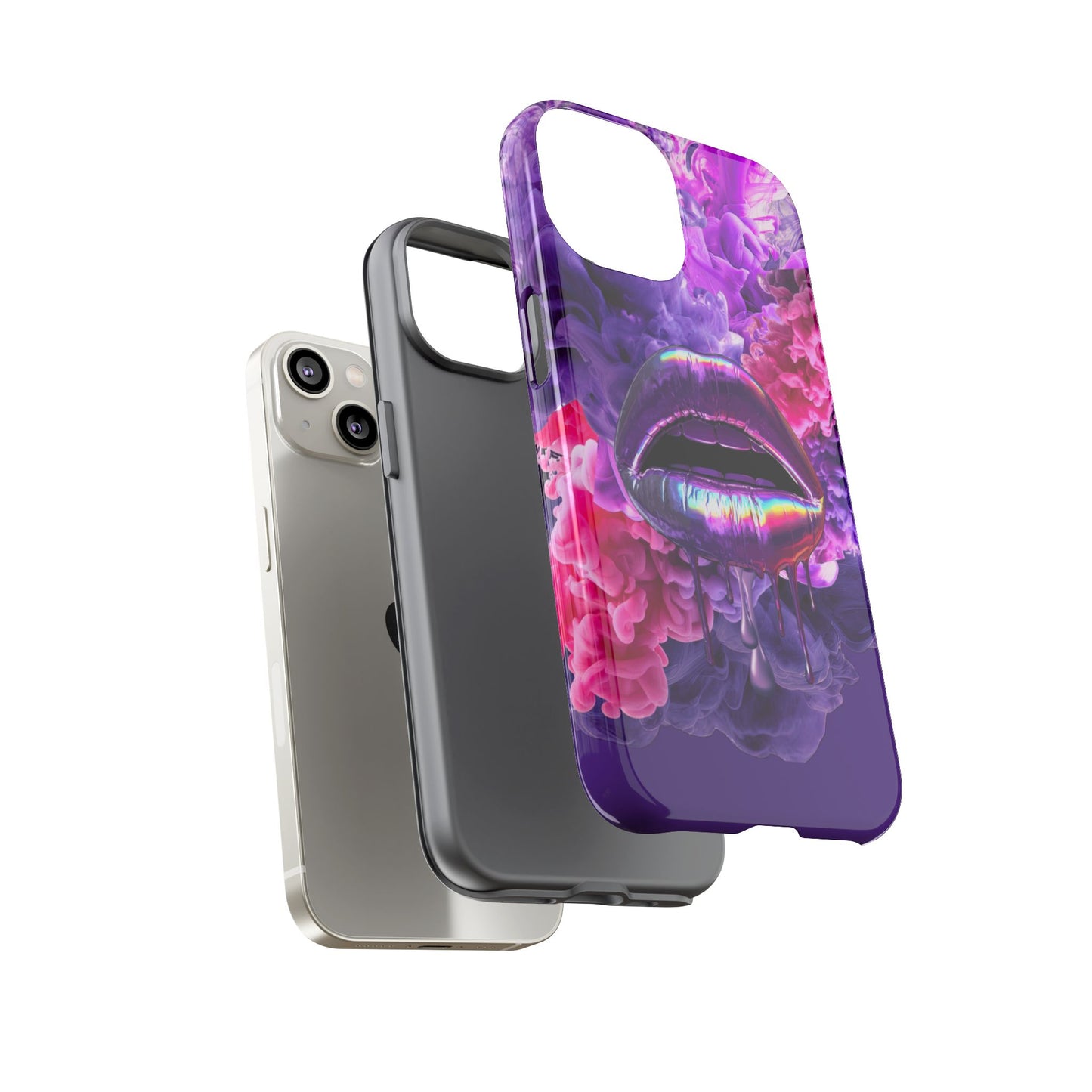 Protective Phone Case – Purple Haze Lips