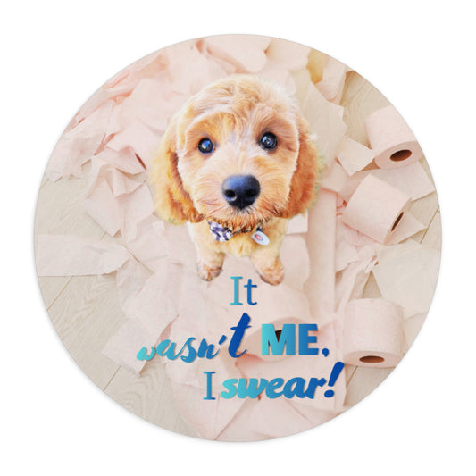 Round Mouse Pad – Roll With It