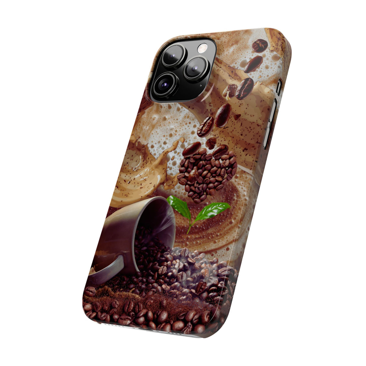 Slim Phone Case – Love at First Sip – Compatible with iPhone 11–17 Series