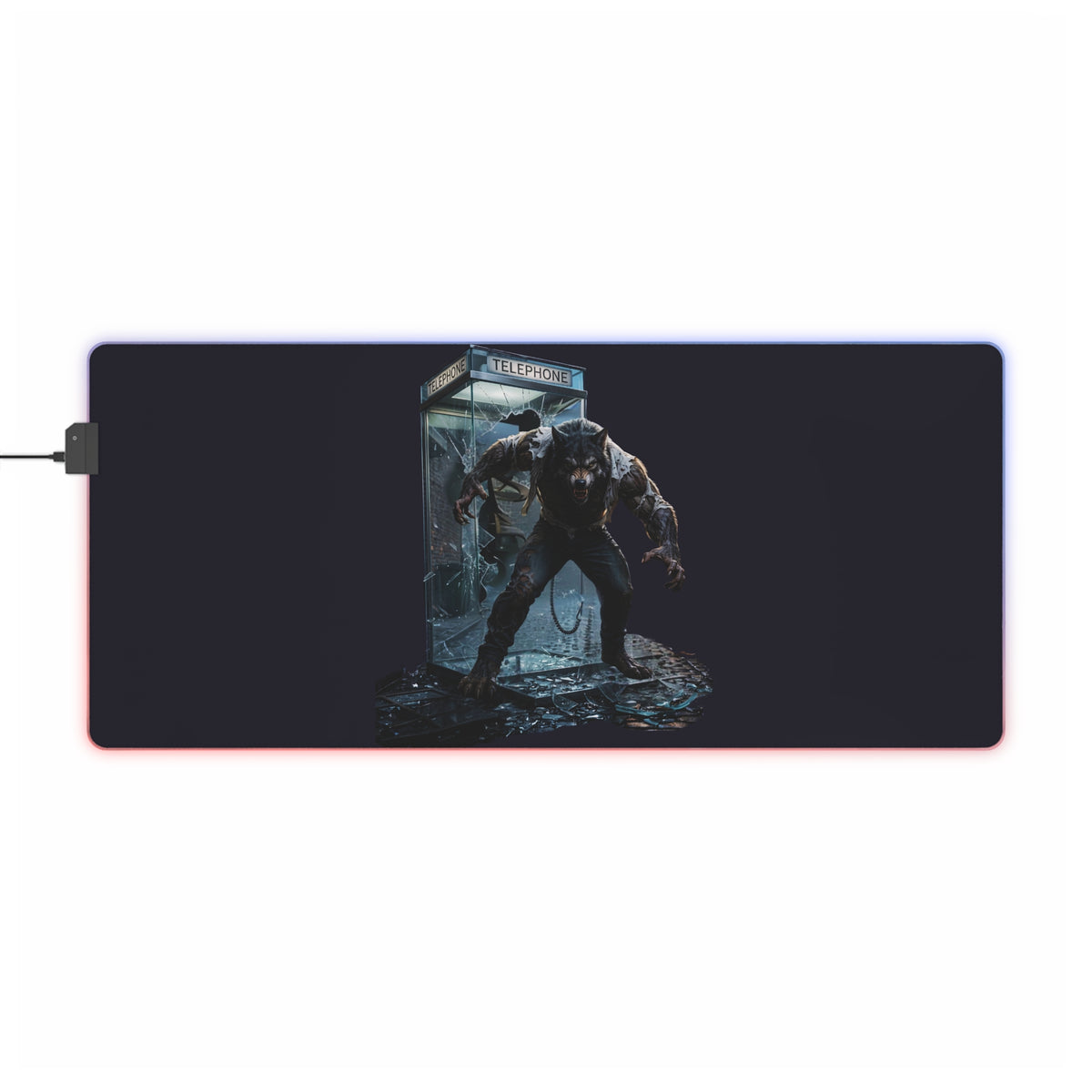 Gaming LED Desk Mat – The Hunt Begins