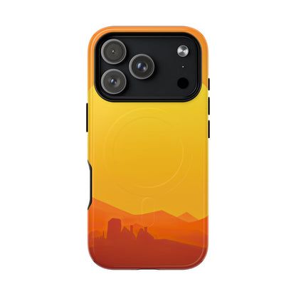 Protective Magnetic Phone Case — Desert Sunrise