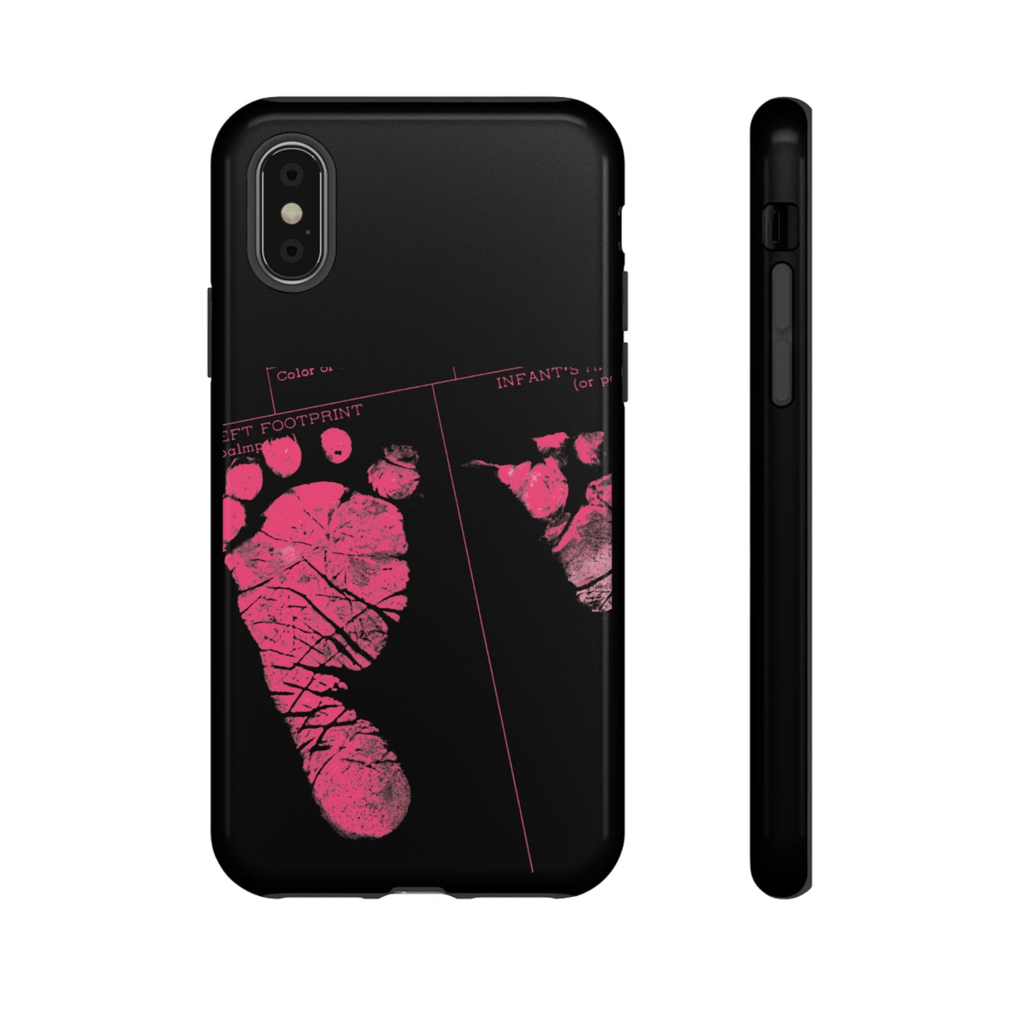 Protective Phone Case – Mom’s Little Pink Footprints