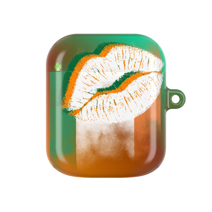Wireless Earbud Case Cover – Irish Lip St. Patrick’s Day Design