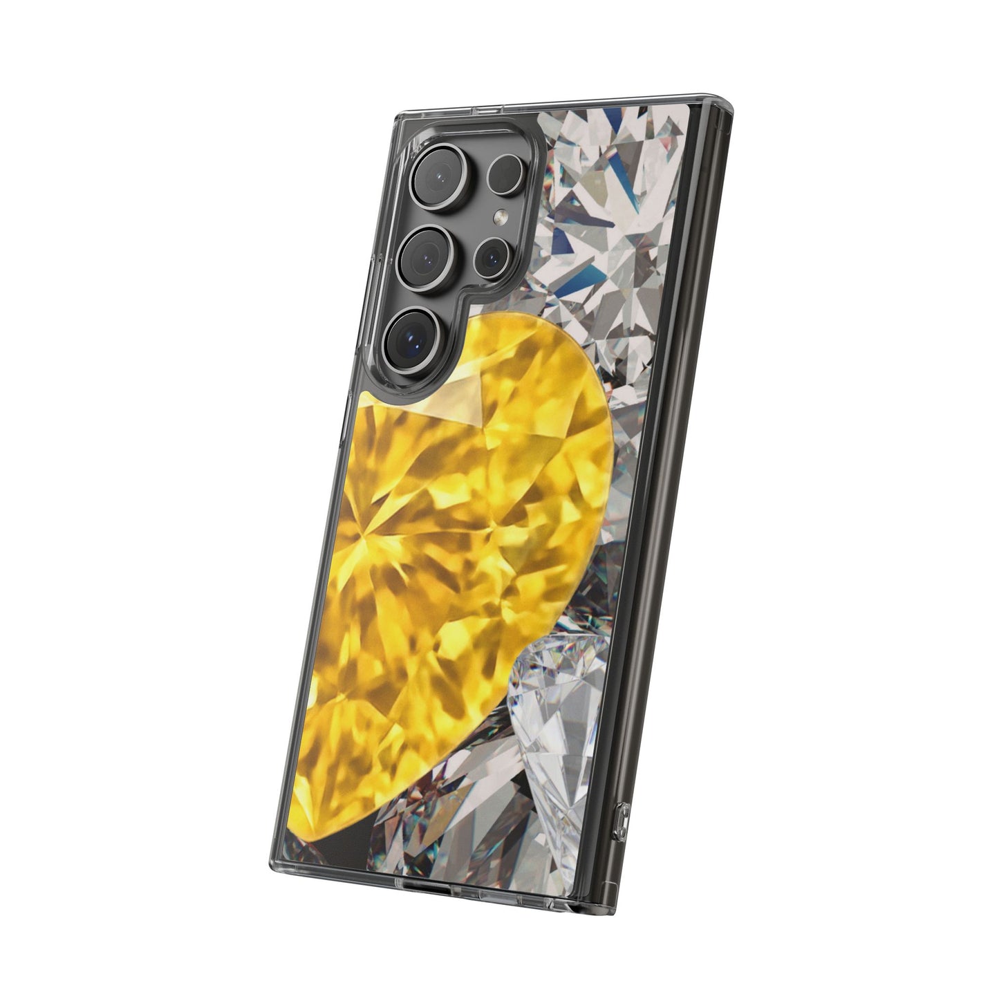 Clear Phone Case – Heart of Gold
