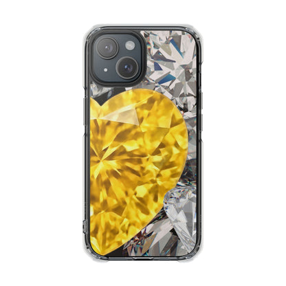Clear Magnetic Phone Case – Heart of Gold