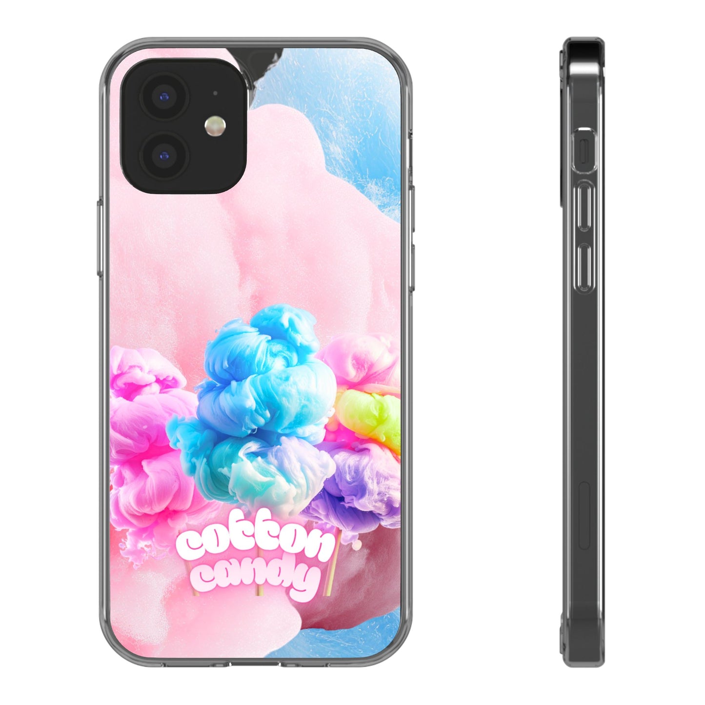 Clear Phone Case – Cotton Candy Dream
