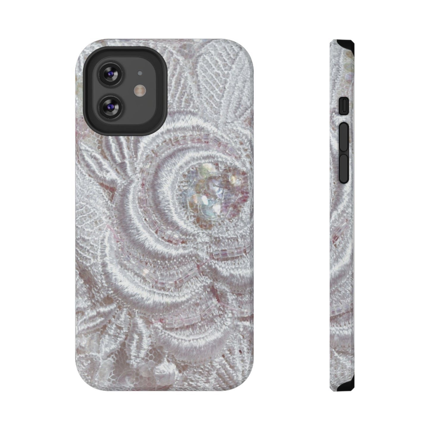 Impact-Resistant Phone Case – Lace Veil