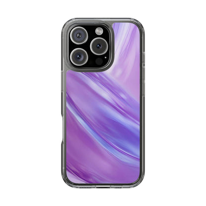 Clear Phone Case – Lavender Wave