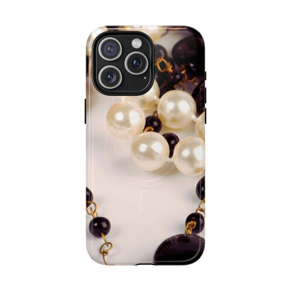 Protective Magnetic Phone Case – Noir Pearl