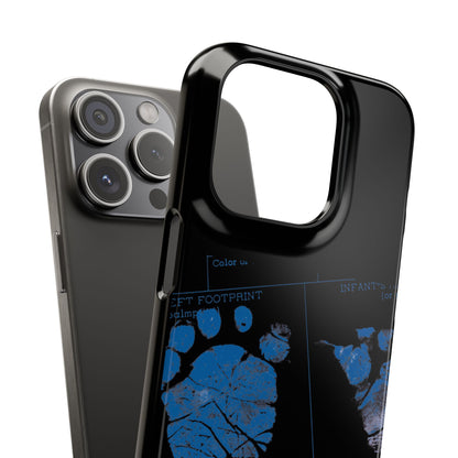 Snap Phone Case – Mom’s Little Blue Footprints