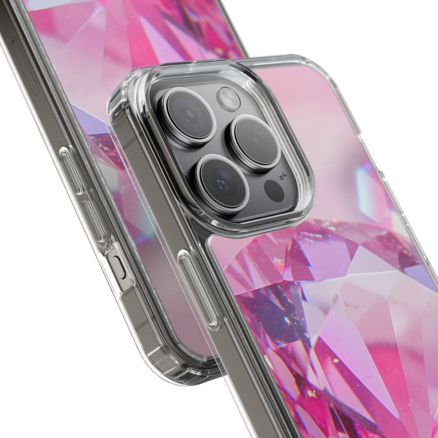 Clear Phone Case – Pink Ice