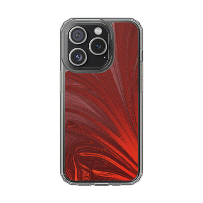 Clear Phone Case – Crimson Current