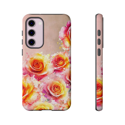 Protective Phone Case – Sunset Roses
