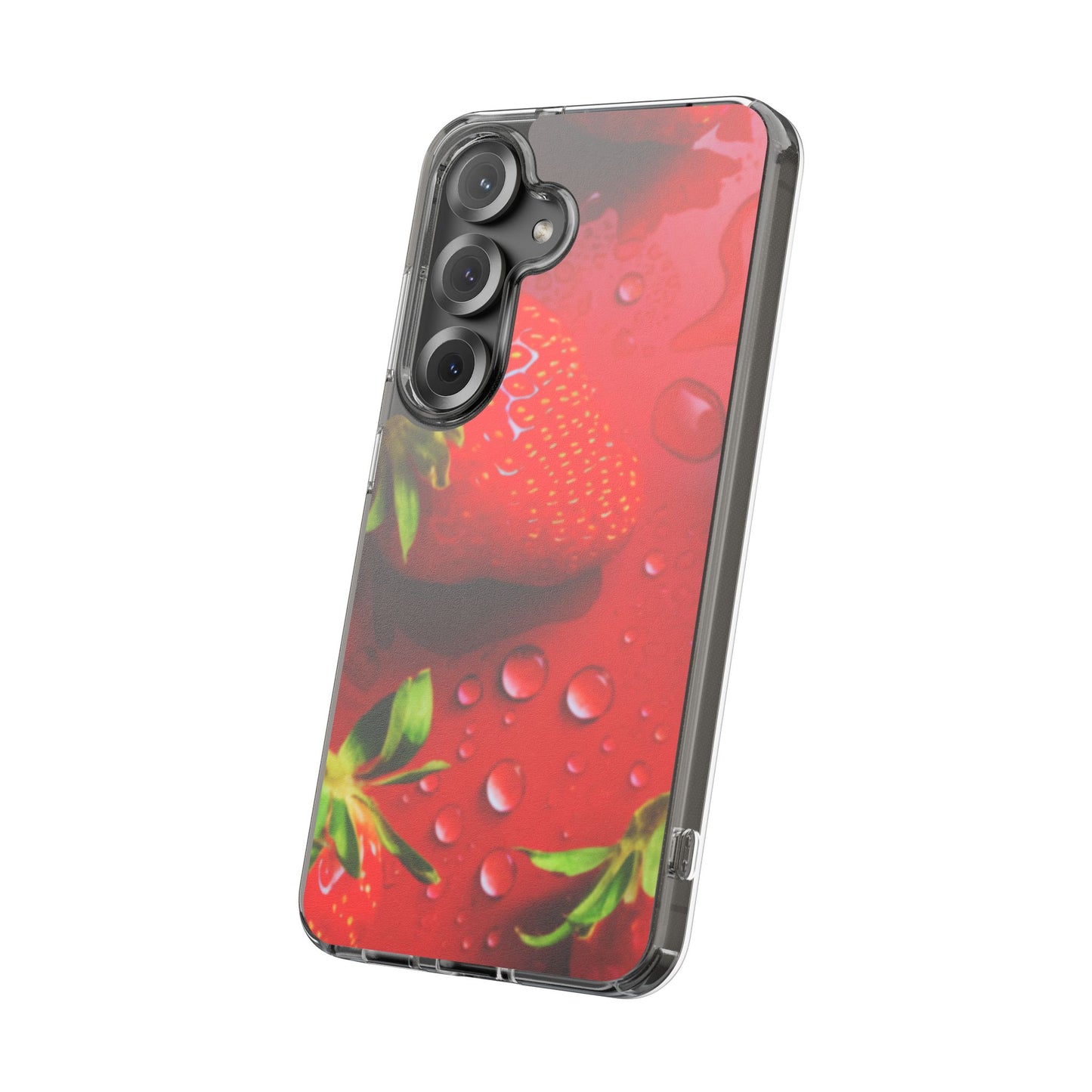 Clear Phone Case – Strawberry Drip