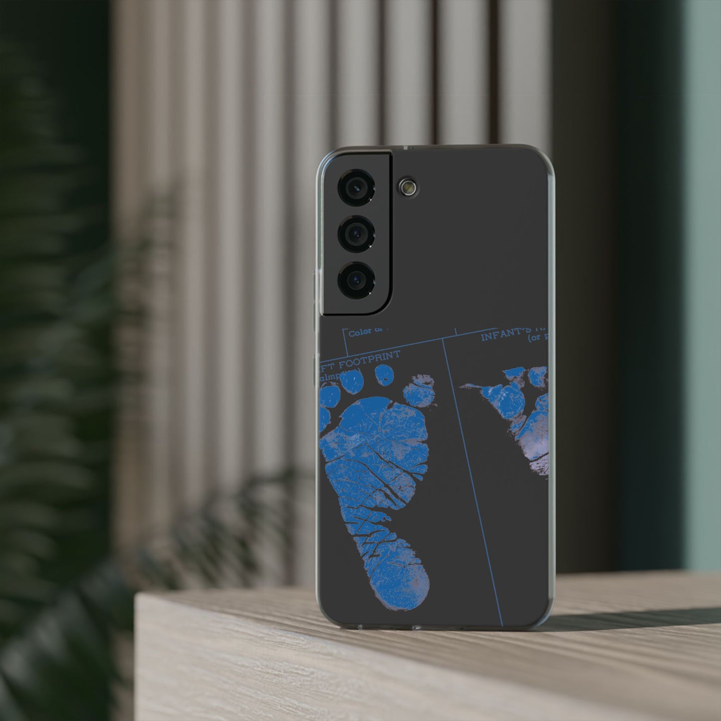 Flexi Case – Mom’s Little Blue Footprints