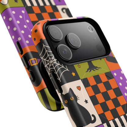 Protective Magnetic Phone Case – Spooky Patchwork