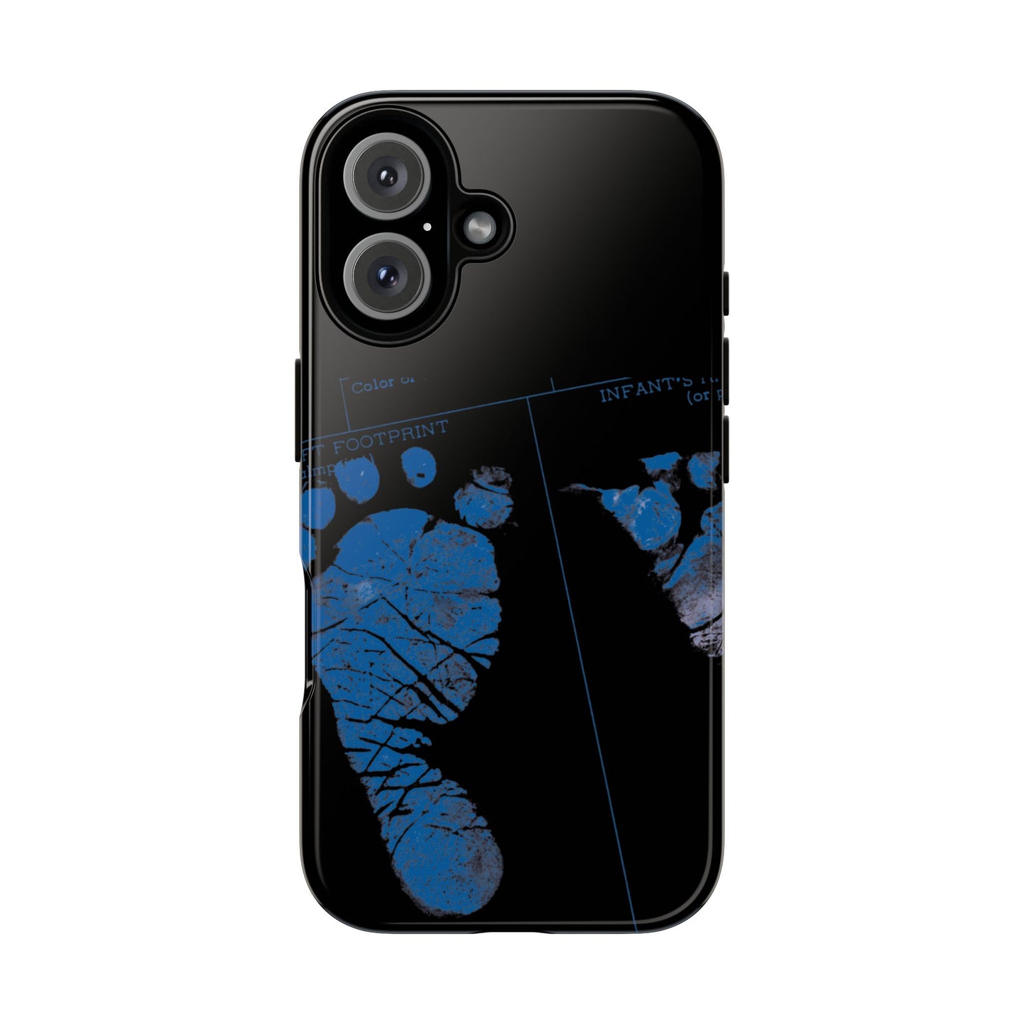 Protective Phone Case – Mom’s Little Blue Footprints
