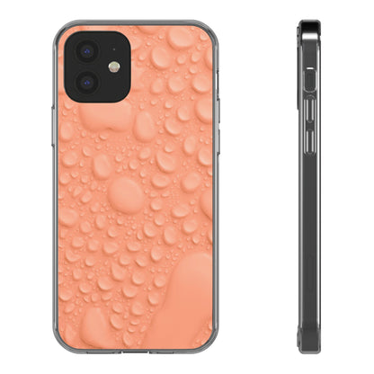 Clear Phone Case – Apricot Rain