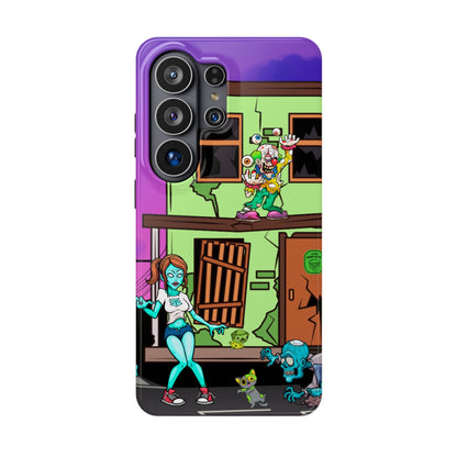 Zombie Arcade Phone Case — Colorful Cartoon Horror Impact-Resistant iPhone Cover