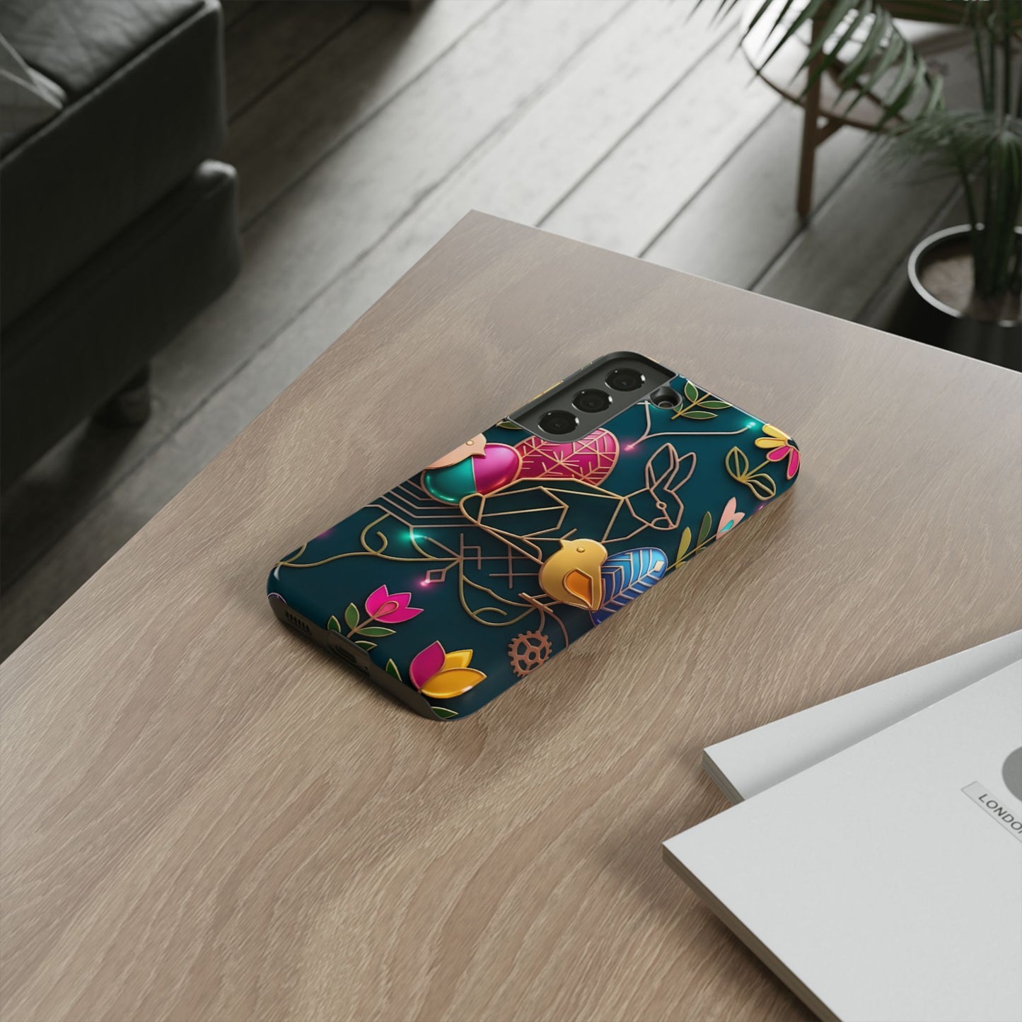 Protective Phone Case – Jeweled Garden
