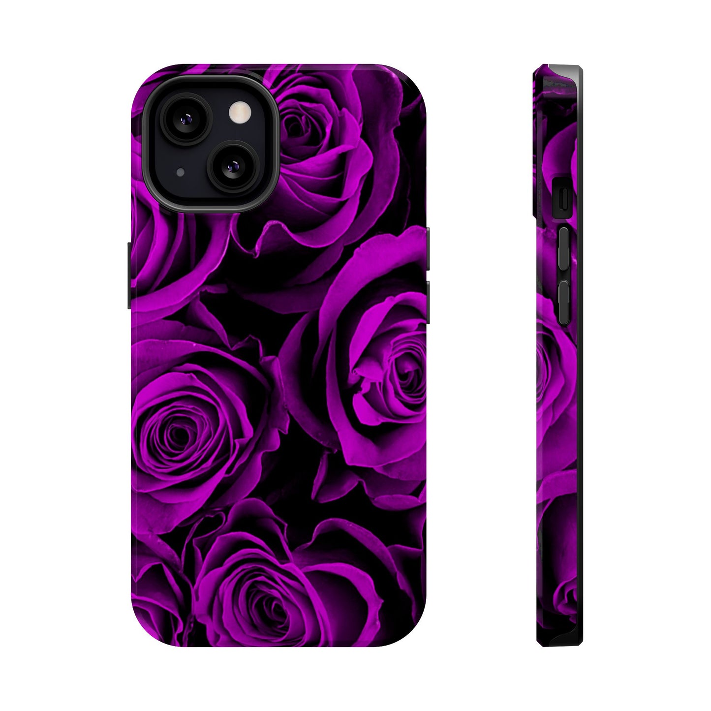 Wireless-Charging Compatible Case – Amethyst Roses