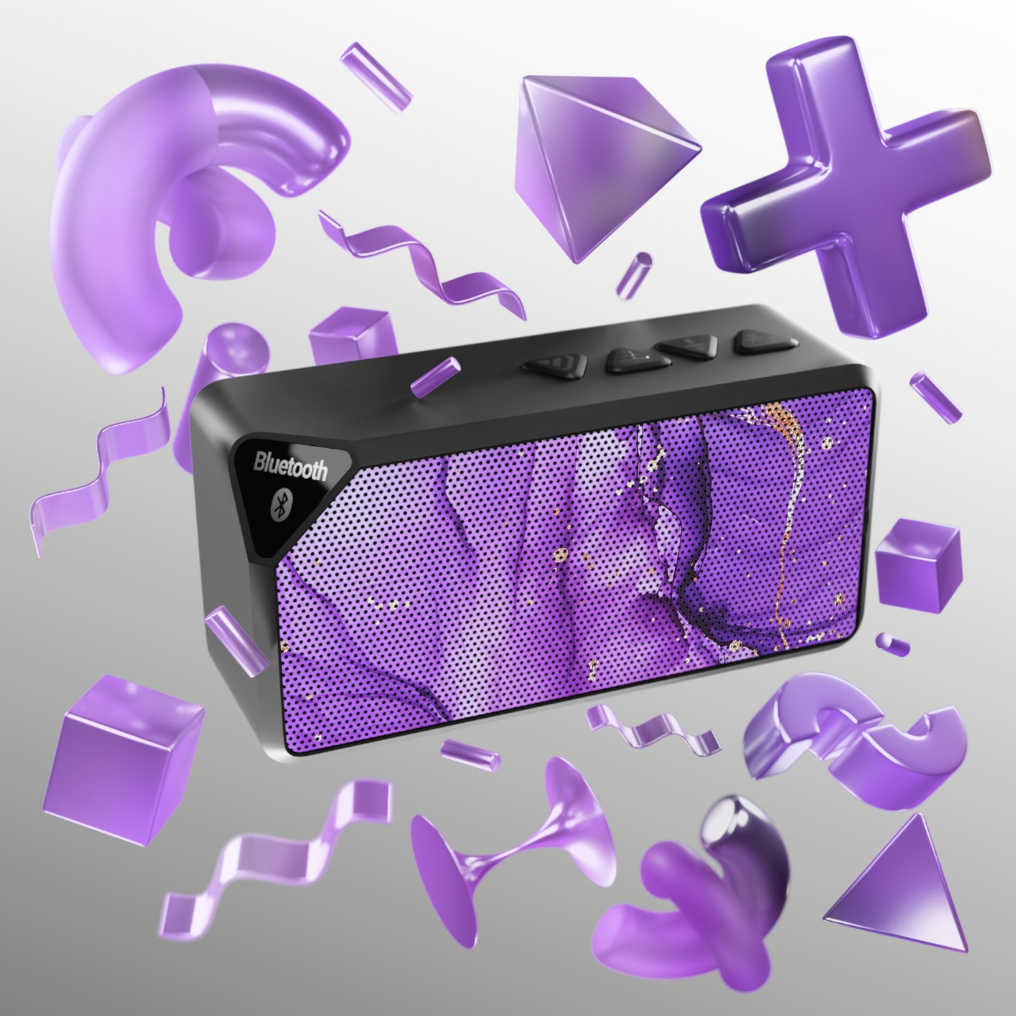 Portable Bluetooth Speaker – Gilded Violet