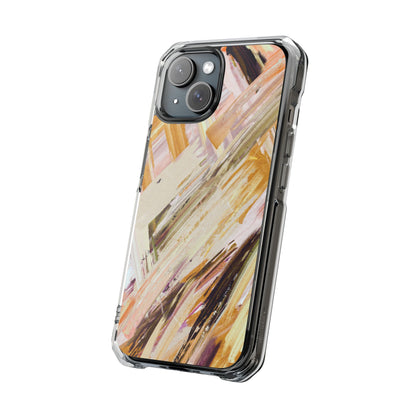 Clear Magnetic Phone Case – Brush & Bronze