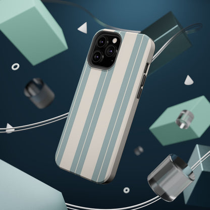 Wireless-Charging Compatible Case – Coastal Stripe